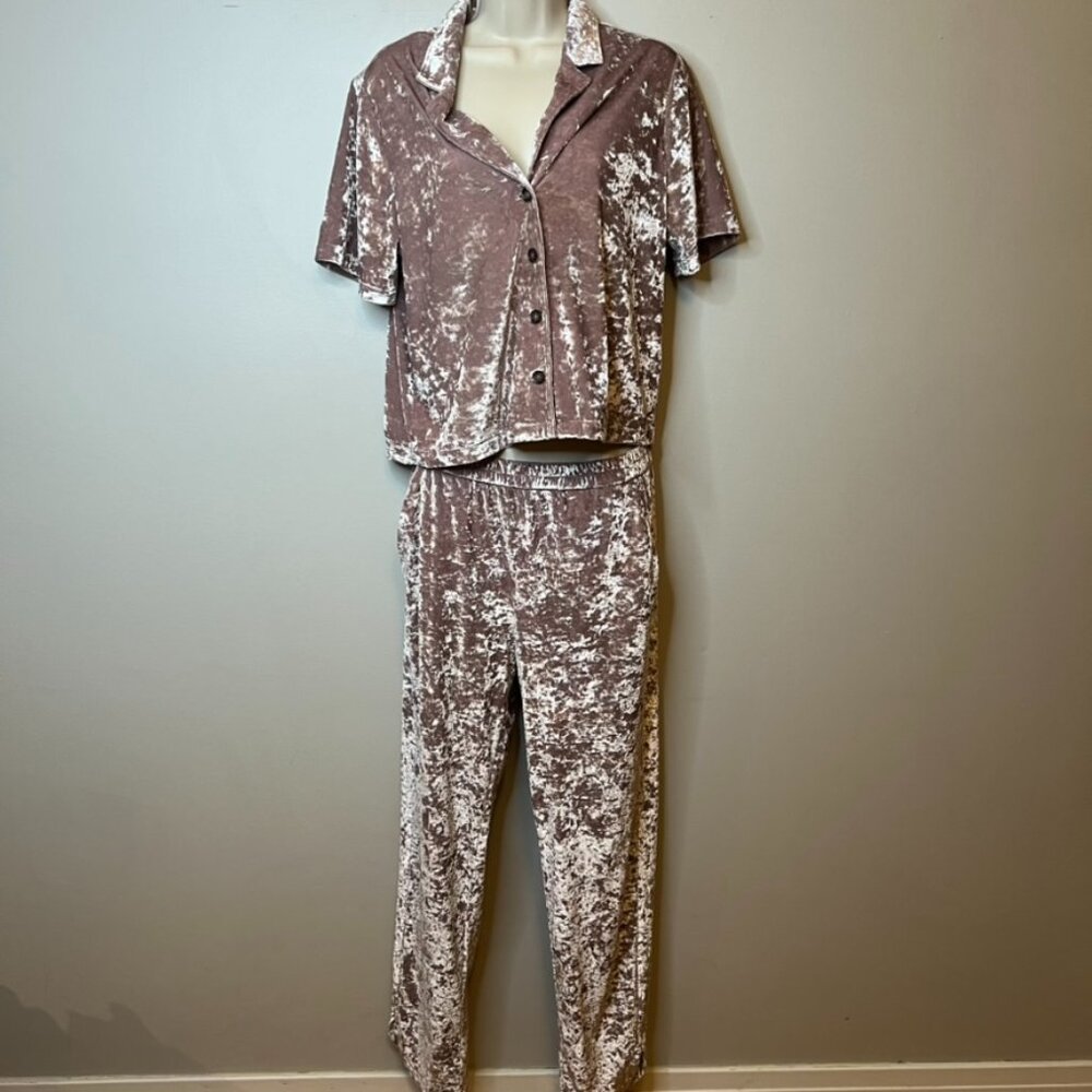 Marine Layer Crushed Velvet Pajamas (S)